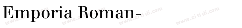 Emporia Roman字体转换